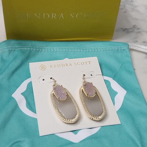 Kendra Scott Iridescent Slate Dayton Earrings - Picture 9 of 11